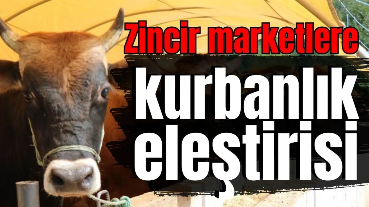 Zincir marketlere kurbanlık eleştirisi 
