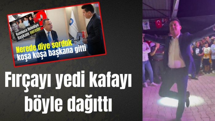 Fırçayı yedi kafayı böyle dağıttı