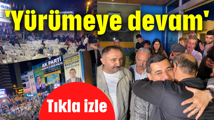  'Yürümeye devam'