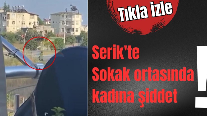 Sokak ortasında kadına şiddet!